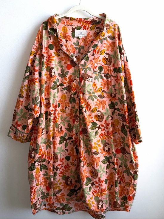Printfresh Other - Print Fresh Plus 5X Hedgehog Forest Sleep Shirt Long Sleeve Cotton Floral